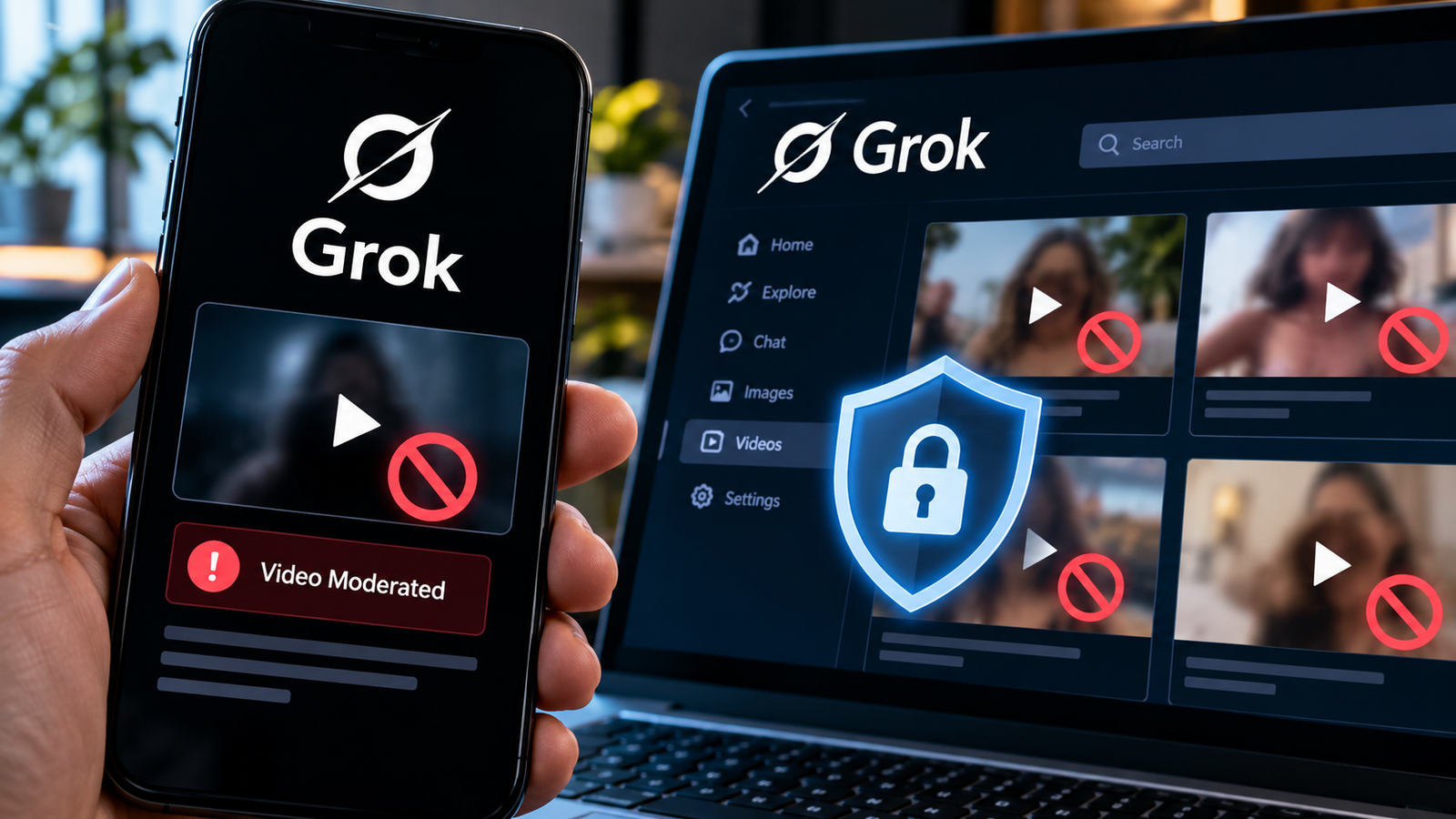 grok video moderated