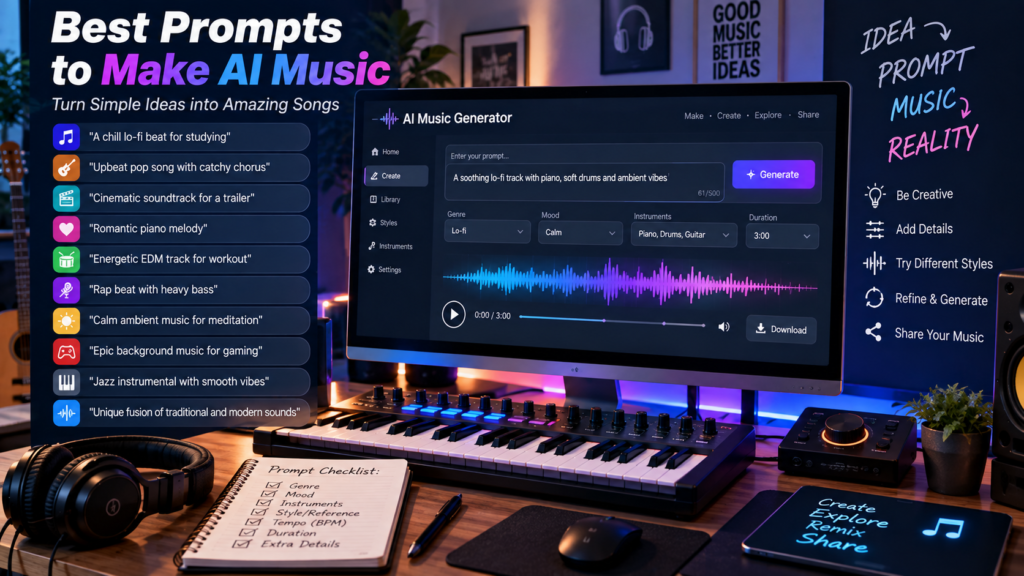 make ai music