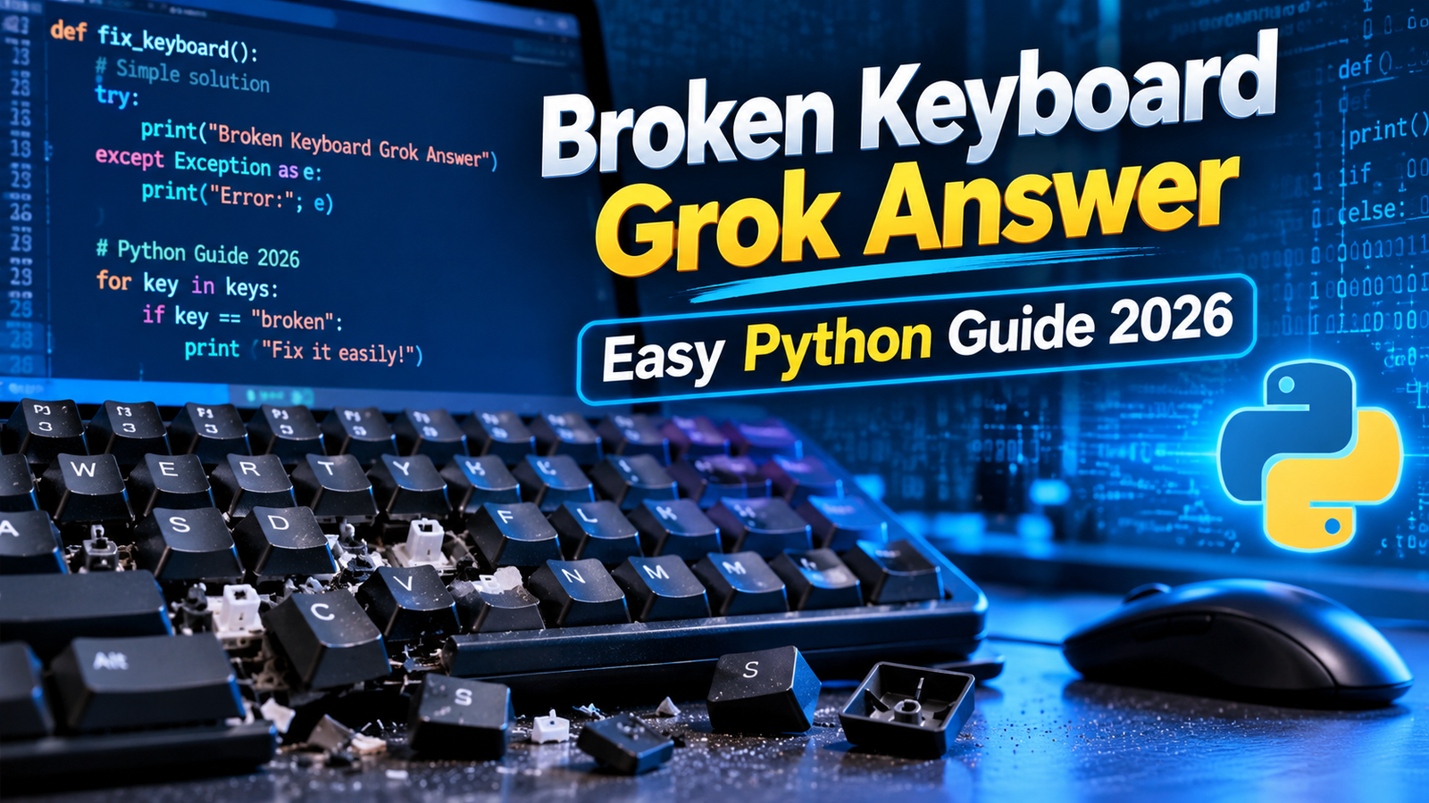 broken keyboard grok answer